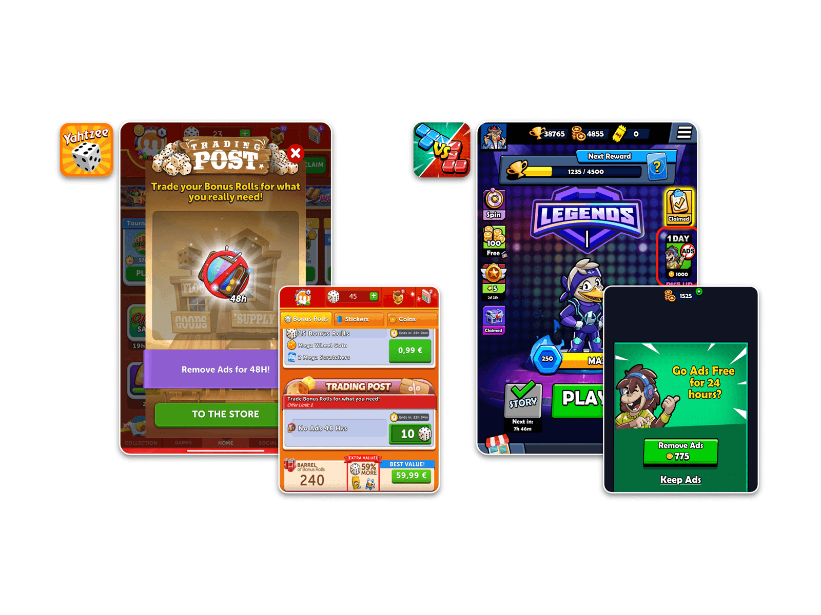 Remove ads offer